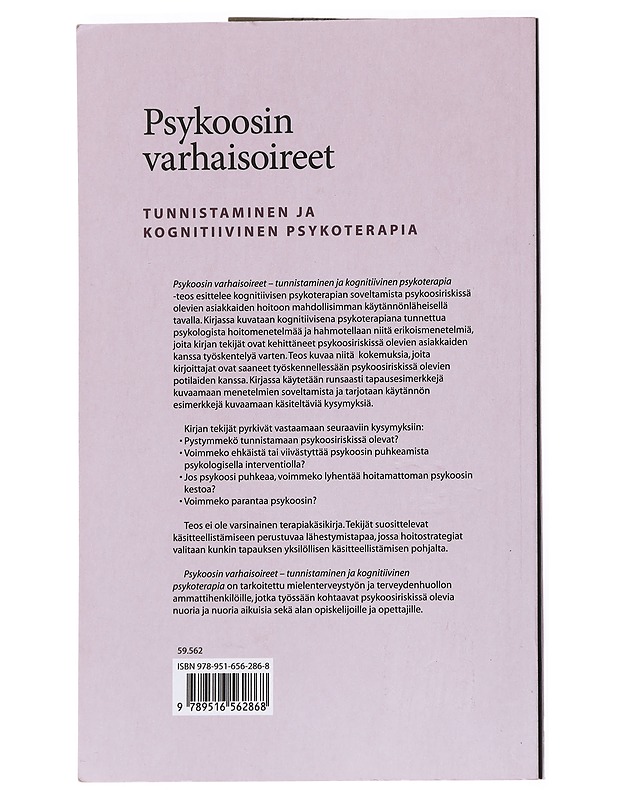 Psykoosin varhaisoireet : tunnistaminen ja kognitiivinen psykoterapia : hoito-opas - French, Paul - Tietokirjat - 10105552250 - 1