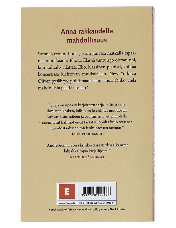Etsi minut - Aciman, André - Romaanit ja novellit - 10105552289 - 1
