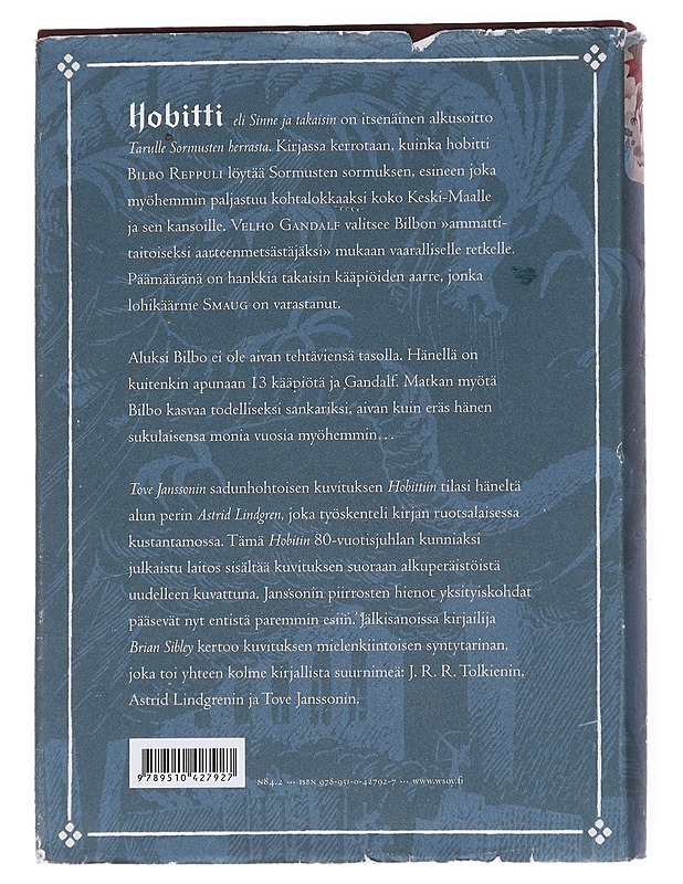 Hobitti, eli, Sinne ja takaisin - Tolkien, J. R. R. - Fantasia- ja scifi - 10105552312 - 1