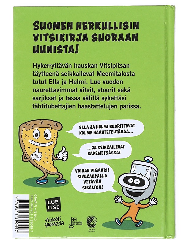 Vitsipitsa : täytteenä Ella ja Helmi - Salakari, Juhana - Nuorten kirjat - 10105552333 - 1