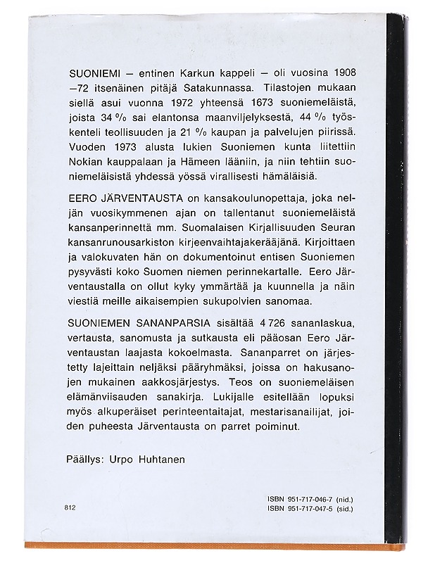 Suoniemen sananparsia - Eero Järventausta  - Tietokirjat ja oppaat - 10105552368 - 1