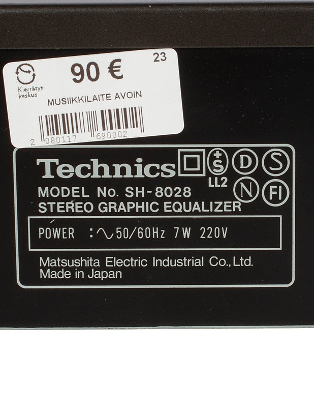TECHNICS SH-8028 -taajuuskorjain (equalizer)  - Audio - 10105552388 - 3
