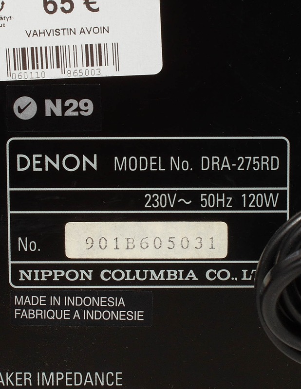 DENON DRA-275RD -vahvistin  - Audio - 10105552396 - 3
