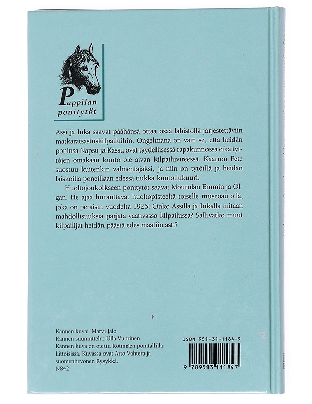 Pappilan ponitytöt kilpailuissa - Jalo, Merja - Harrastekirjat - 10105552425 - 1