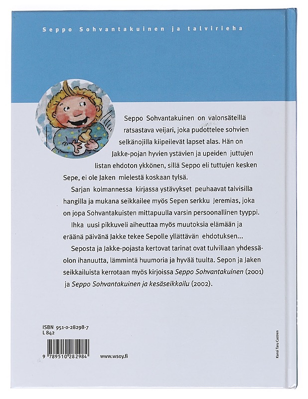 Seppo Sohvantakuinen ja talvirieha - Mäki, Jarkko - Lastenkirjat - 10105552429 - 1