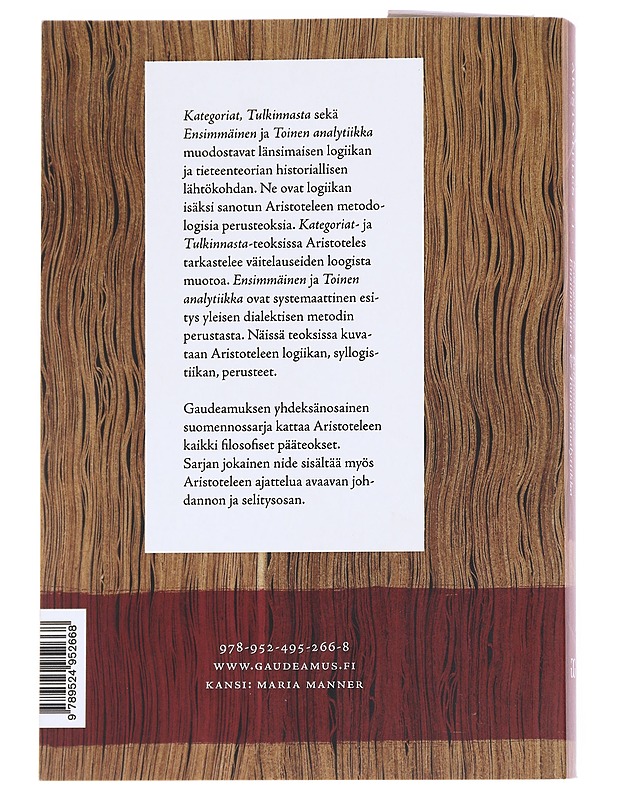 Kategoriat ; Tulkinnasta - Aristoteles - Tietokirjat ja oppaat - 10105552435 - 1
