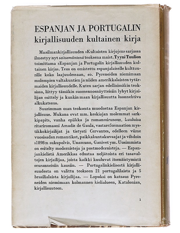 Espanjan ja Portugalin kirjallisuuden kultainen kirja - Tietokirjat - 10105552647 - 1