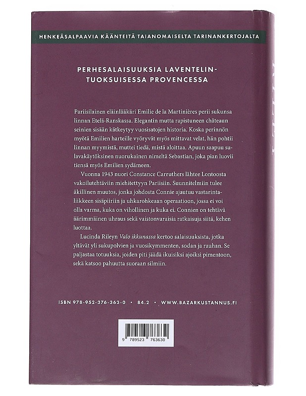 Valo ikkunassa - Riley, Lucinda - Romaanit ja novellit - 10105552726 - 1
