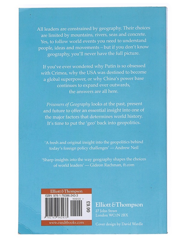 Prisoners of Geography - Tim Marshall - Tietokirjat - 10105552748 - 1