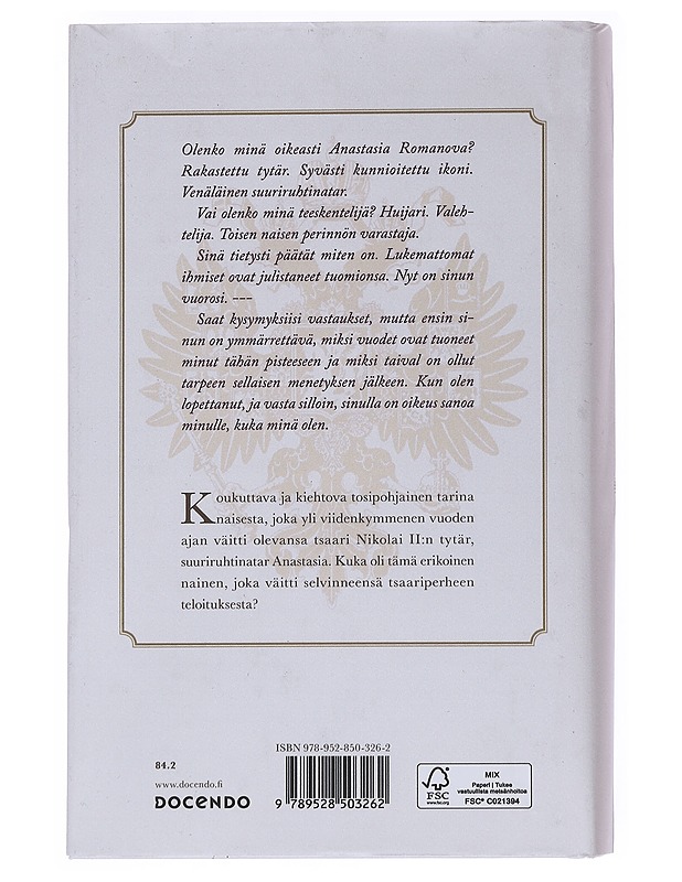 Minä olin Anastasia - Lawhon, Ariel - Romaanit ja novellit - 10105552779 - 1