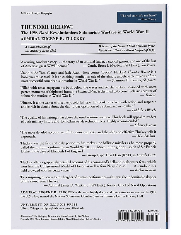 Thunder Below! The USS Barb Revolutionizes Submarine Warfare in World War II - Fluckey , Eugine B.  - Tietokirjat - 10105552840 - 1