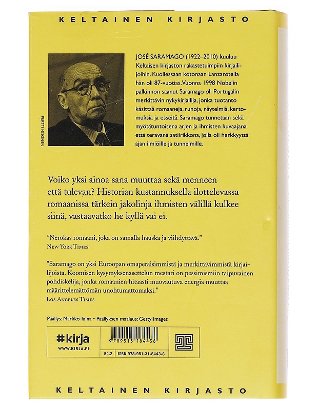 Lissabonin piirityksen kirjuri - Saramago, José - Historiakirjat - 10105552850 - 1
