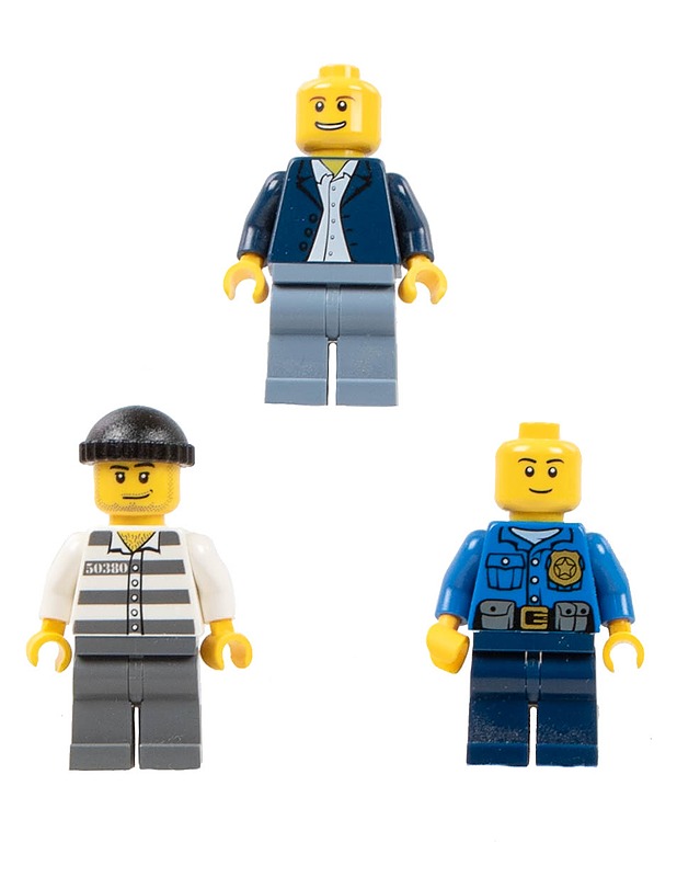 LEGO City figuuri 3 kpl - poliisi ja rosvo - Lasten figuurit - 10105552870 - 0