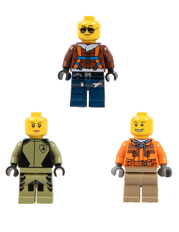 LEGO City sekalainen figuuri 2 kpl ; LEGO Speed Champions Lamborghini Driver figuuri - Lasten figuurit - 10105552900 - 0