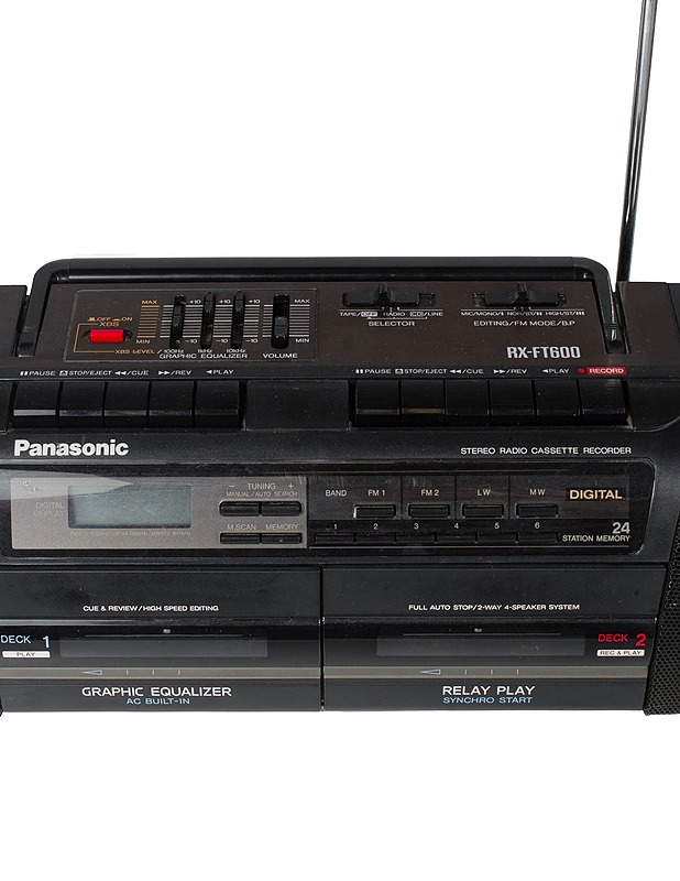 PANASONIC RX-FT600 kasettisoitin tupladekillä - Viihde-elektroniikka - 10105553040 - 3