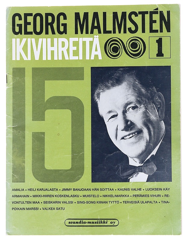 Ikivihreitä 1 - Georg Malmsten - Musiikki- ja elokuvakirjat - 10105553047 - 0