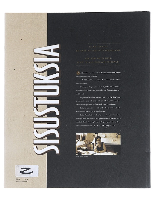 Sisustuksia - Blomstedt, Kaisa - Taide- ja kulttuurikirjat - 10105553111 - 1