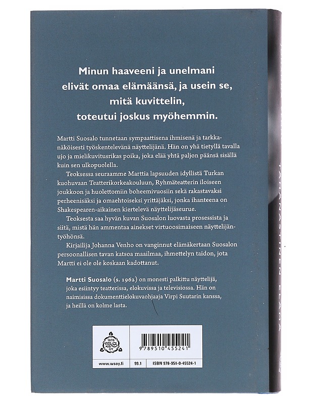 Martti Suosalon tähänastinen elämä - Venho, Johanna - Elämäkerrat ja muistelmat - 10105553119 - 1