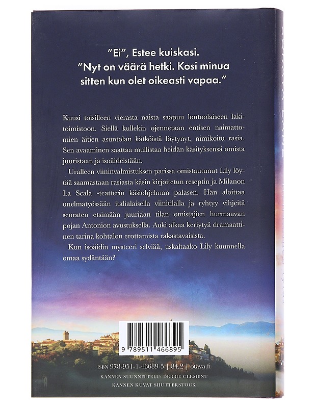 Italialainen tytär - Soraya Lane - Romaanit ja novellit - 10105553126 - 1