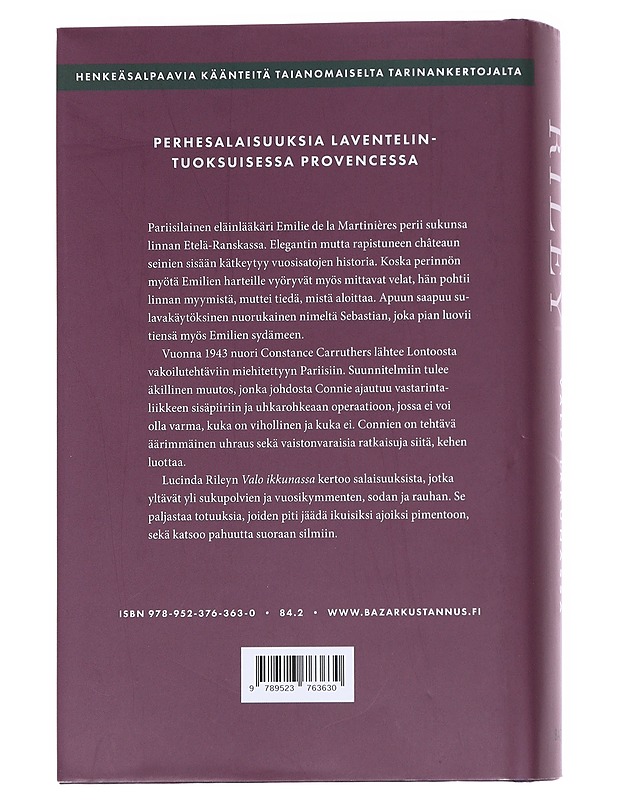 Valo ikkunassa - Riley, Lucinda - Romaanit ja novellit - 10105553134 - 1