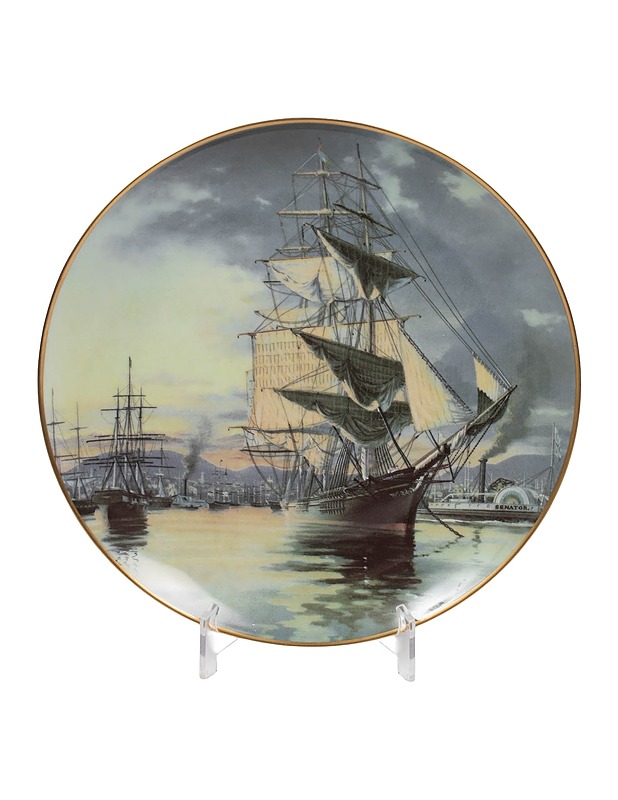FRANKLIN PORCELAIN The Great Clipper Ships Plate Collection Flying Cloud lautanen - Lautaset ja kulhot - 10105553186 - 0