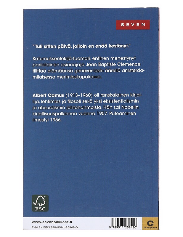 Putoaminen -Campus, Albert - Kaunokirjallisuus - 10105553189 - 1