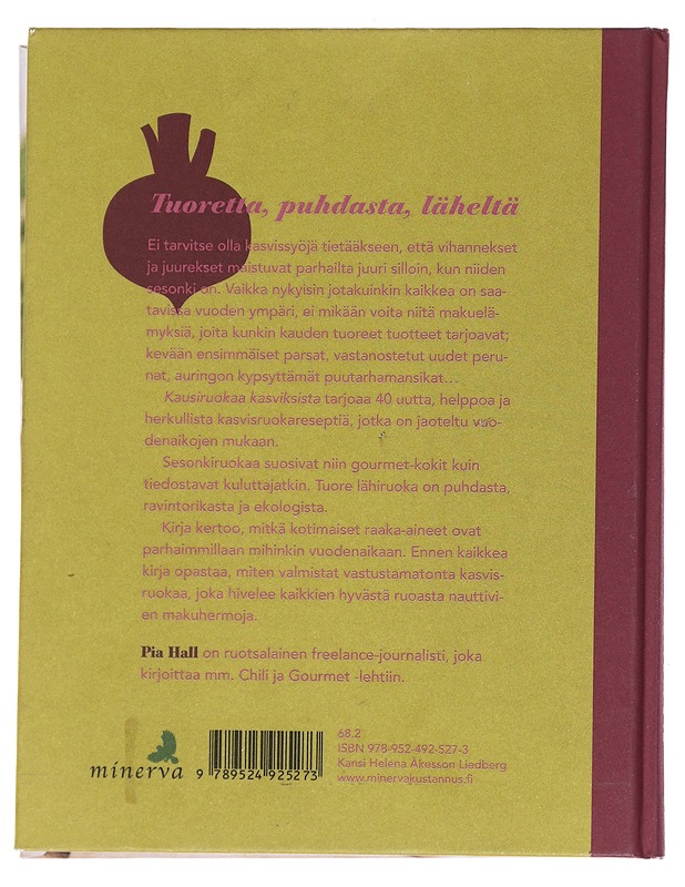 Kausiruokaa kasviksista - Hall, Pia - Ruokakirjat - 10105553202 - 1
