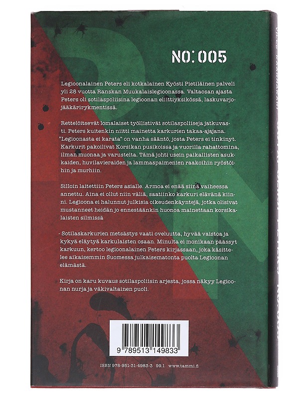 Sotapoliisi Peters no: 005 - Pietiläinen, Kyösti - Elämäkerrat ja muistelmat - 10105553207 - 1