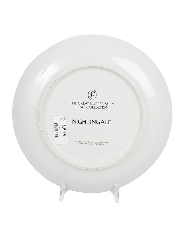 FRANKLIN PORCELAIN The Great Clipper Ships Plate Collection Nightingale lautanen - Lautaset ja kulhot - 10105553223 - 1