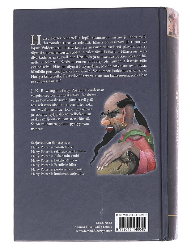 Harry Potter ja kuoleman varjelukset - Rowling , J.K.  - Romaanit ja novellit - 10105553240 - 1