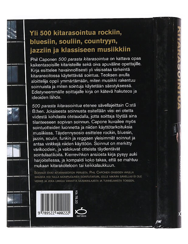 500 parasta kitarasointua : parhaat soinnut rockiin, bluesiin, souliin, countryyn, jazziin ja klassiseen musiikkiin - Capone, Phil - Musiikki- ja elokuvakirjat - 10105553289 - 1