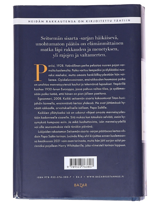 Atlas: Papa Saltin Tarina -Riley, Lucinda & Whittaker, Harry - Kaunokirjallisuus - 10105553294 - 1