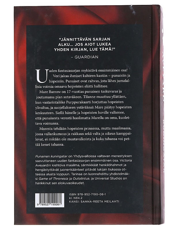 Punainen Kuningatar -Aveyard, Victoria - Romaanit ja novellit - 10105553327 - 1