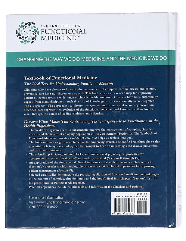 The Institute for Functional Medicine 2010: Textbook for Functional Medicine - Jones, David S. - Tietokirjat ja oppaat - 10105553356 - 1