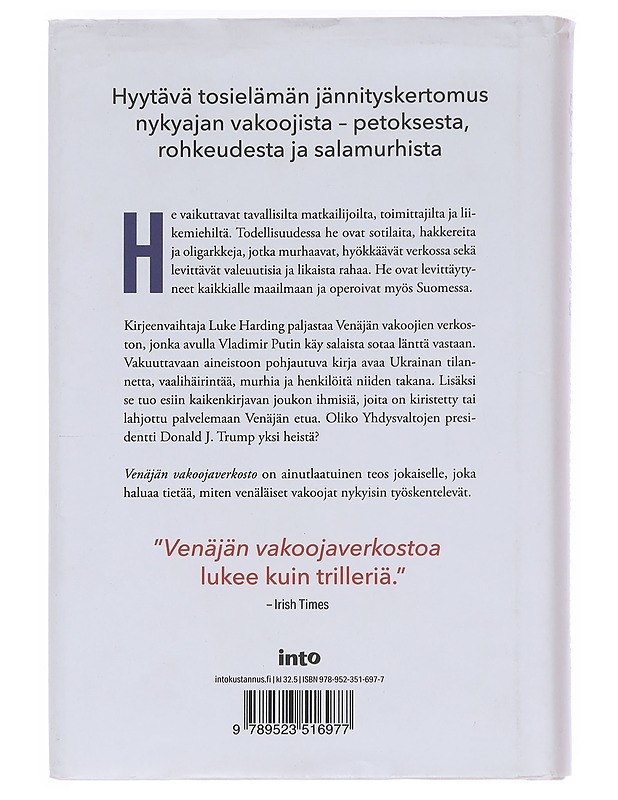 Venäjän vakoojaverkosto - Harding, Luke - Elämäkerrat ja muistelmat - 10105553371 - 1