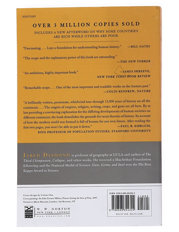 Guns, germs, and steel : the fates of human societies - Jared Diamond - Historiakirjat - 10105553419 - 1