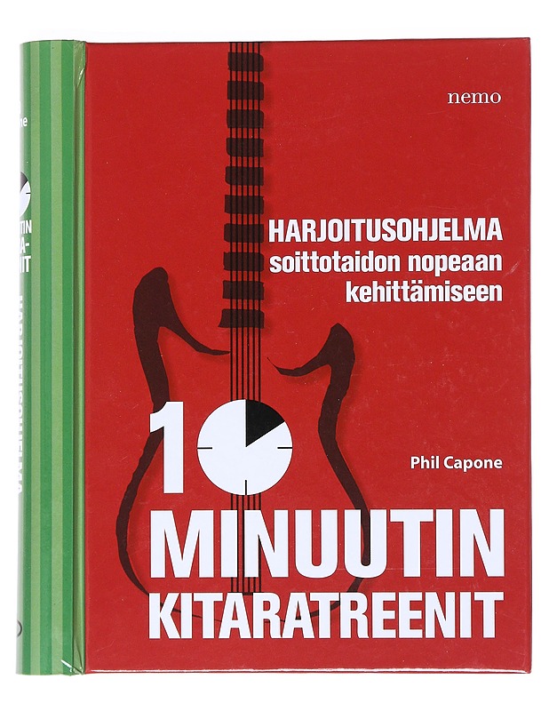 10 minuutin kitaratreenit : harjoitusohjelma soittotaidon nopeaan kehittämiseen - Phil Capone - Tietokirjat ja oppaat - 10105553525 - 0