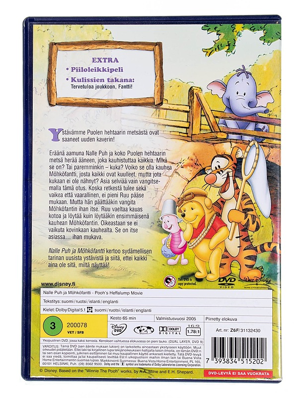 Disney : Nalle Puh ja Möhköfantti - DVD - DVD-elokuvat - 10105553538 - 1
