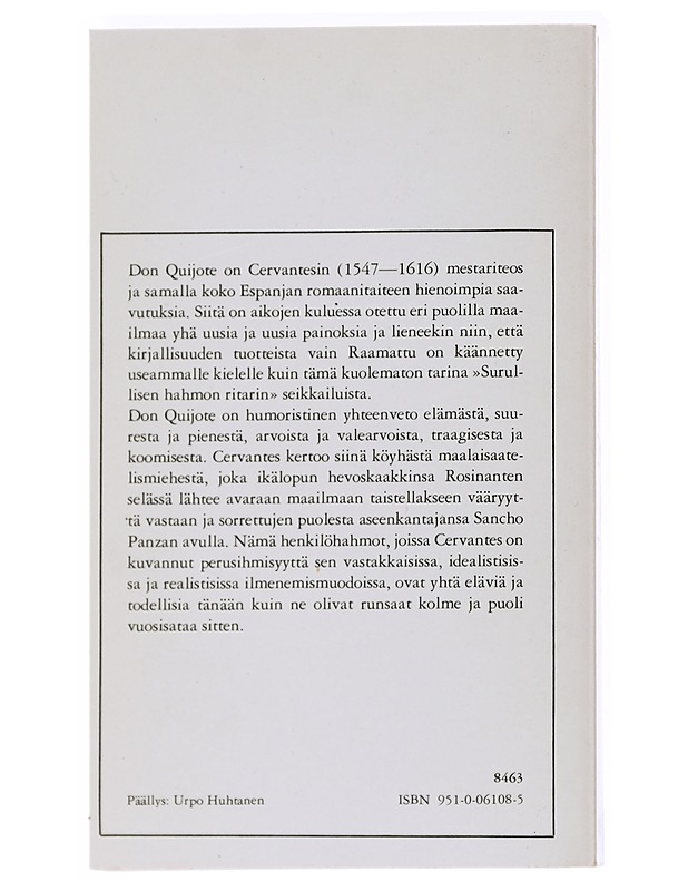 Mielevä hidalgo Don Quijote manchalainen 1-3 - Cervantes Saavedra, Miguel de - Romaanit ja novellit - 10105553546 - 1
