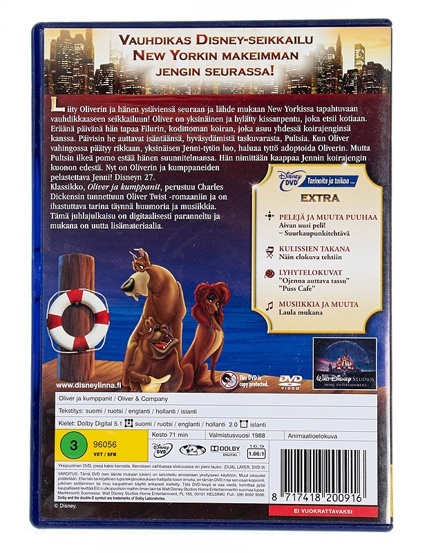 Disney : Oliver ja kumppanit - DVD - DVD-elokuvat - 10105553550 - 1
