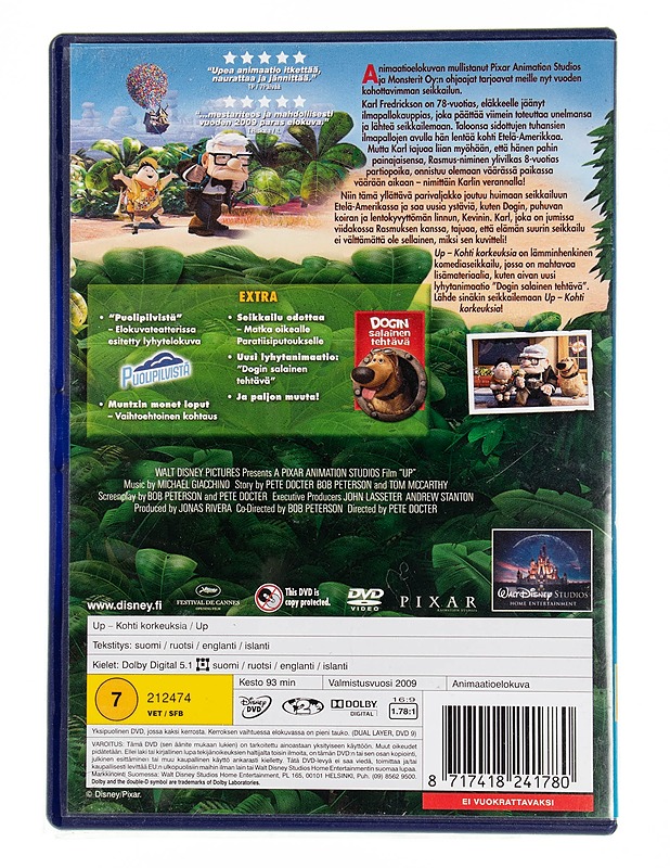 Disney/Pixar : Up - Kohti korkeuksia  - DVD - DVD-elokuvat - 10105553574 - 1
