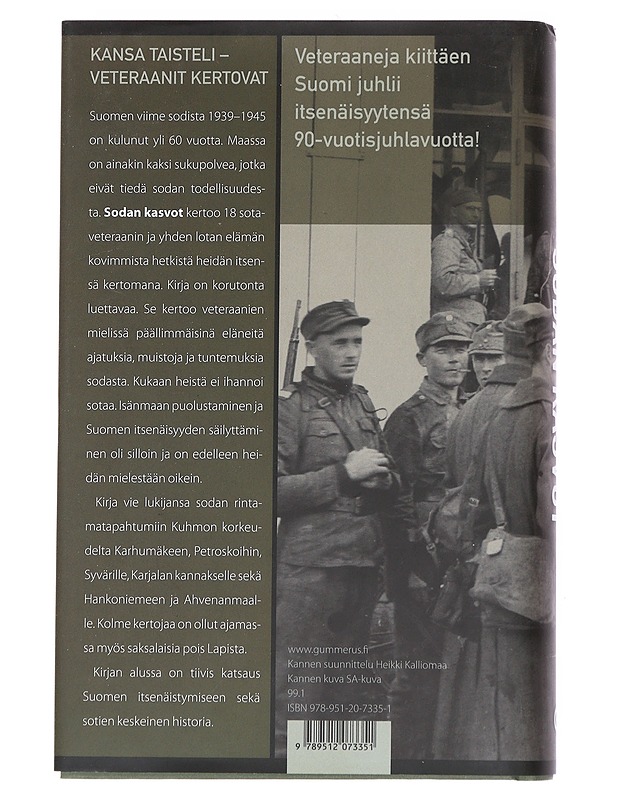 Sodan kasvot / veteraanit kertovat - Armas Kumpulainen - Elämäkerrat ja muistelmat - 10105553584 - 1