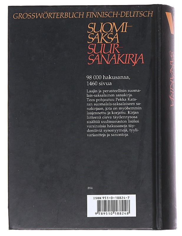 Suomi-saksa suursanakirja - Pekka Katara - Tietokirjat ja oppaat - 10105553630 - 1