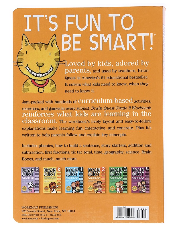 Brain Quest Workbook: Grade 2 - Onish, Liane - Tietokirjat ja oppaat - 10105553631 - 1