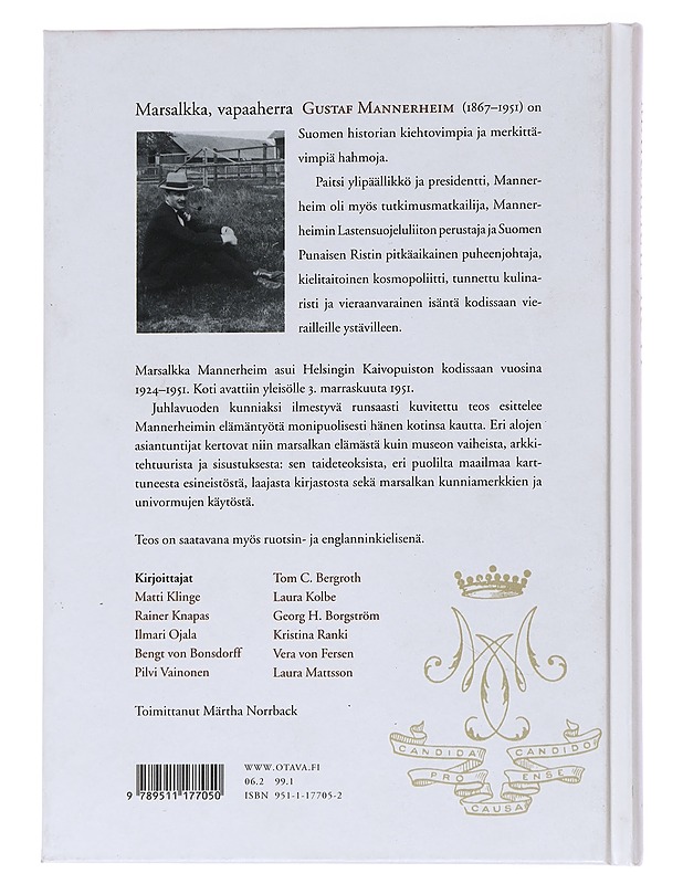 Marsalkan Koti: Mannerheim-Museon Vuosikymmenet -Norrback, Märtha - Historiakirjat - 10105553636 - 1