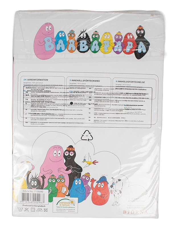 BJÖRNA Barbapapa pussilakana ja tyynyliina, 2 osaa - Liinavaatteet - 10105553682 - 1