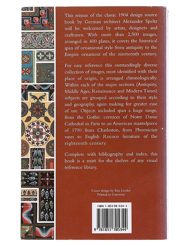 Styles of ornament : from antiquity to the nineteenth century - Speltz, Alexander - Tietokirjat ja oppaat - 10105553745 - 1