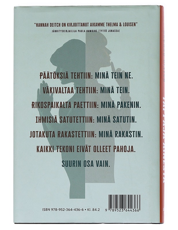 Tappaja-ainesta - Deitch, Hannah - Jännitys ja dekkarit - 10105553776 - 1