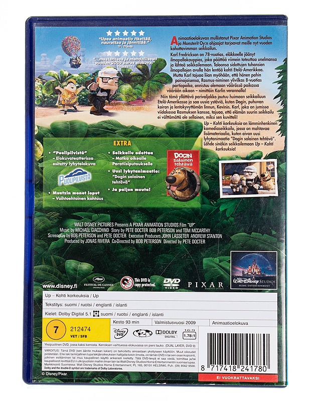 Disney/Pixar : Up - Kohti korkeuksia  - DVD - DVD-elokuvat - 10105553782 - 1