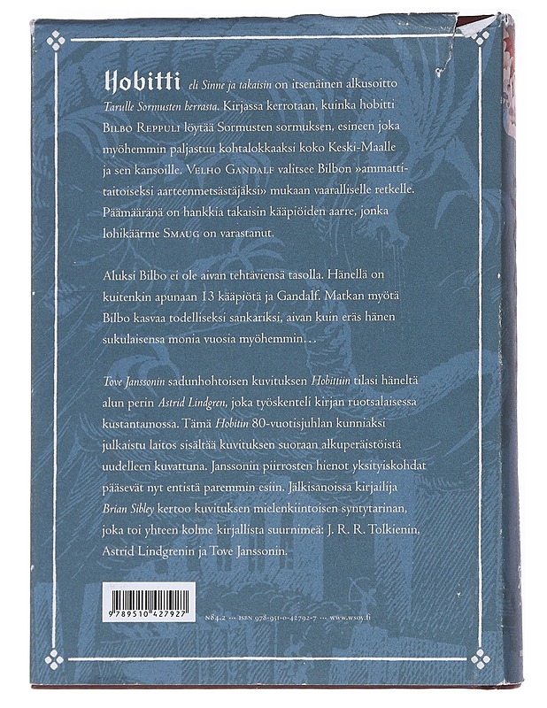 Hobitti, eli, Sinne ja takaisin - Tolkien, J. R. R. - Fantasia- ja scifi - 10105553807 - 1